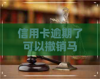 信用卡逾期了可以撤销马