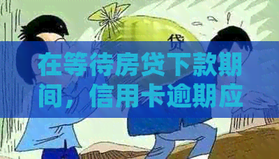 在等待房贷下款期间，信用卡逾期应该如何处理？