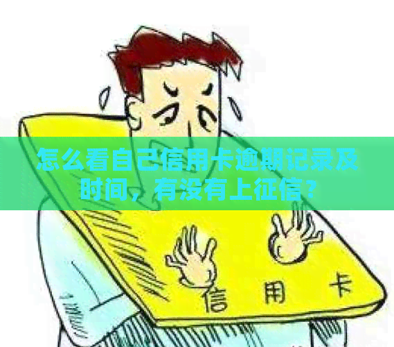 怎么看自己信用卡逾期记录及时间，有没有上？