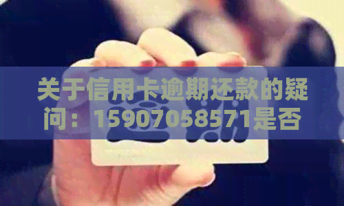 关于信用卡逾期还款的疑问：15907058571是否来自华银行服务？