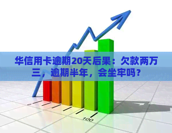 华信用卡逾期20天后果：欠款两万三，逾期半年，会坐牢吗？