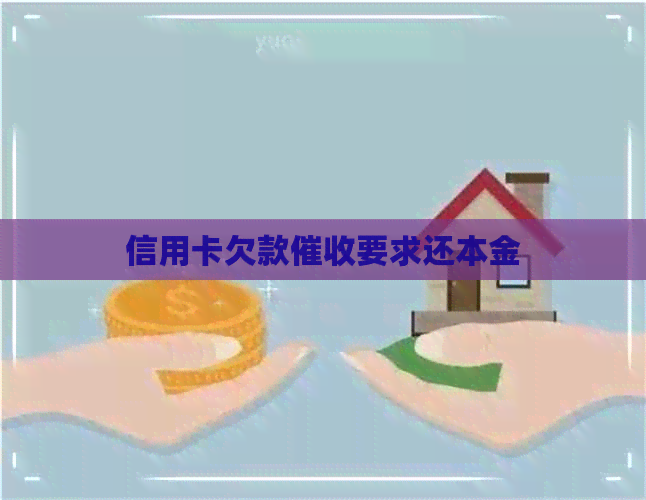 信用卡欠款要求还本金