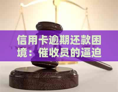 信用卡逾期还款困境：员的逼迫与自我救赎