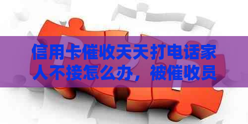 信用卡天天打电话家人不接怎么办，被员天天打电话怎么办？