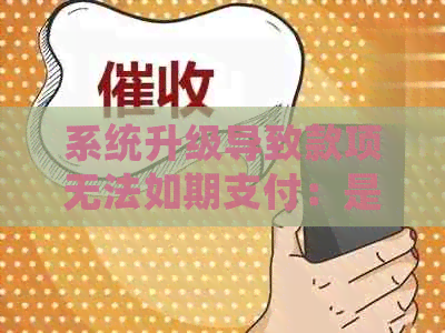 系统升级导致款项无法如期支付：是否构成逾期？如何解决？