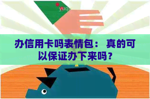 办信用卡吗表情包： 真的可以保证办下来吗？