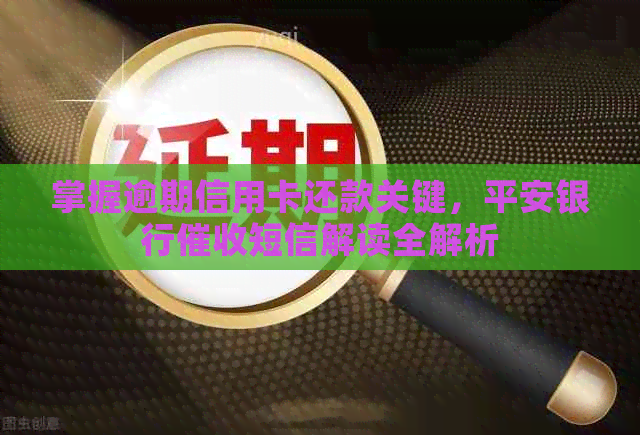 掌握逾期信用卡还款关键，平安银行短信解读全解析