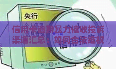 信用卡逾期投诉渠道汇总：如何合法     避免恶意行为？