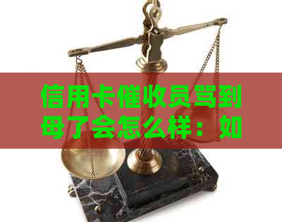 信用卡员骂到母了会怎么样：如何应对恶劣行为？