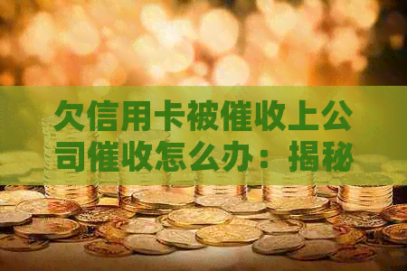 欠信用卡被上公司怎么办：揭秘流程与法律责任