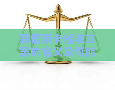 新信用卡立案的含义及可能影响，如何应对？