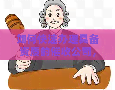 如何快速办理具备资质的公司，满足信用卡债务处理需求？