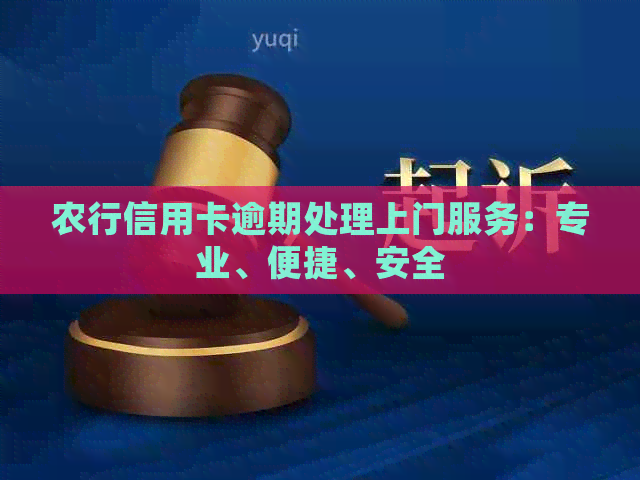 农行信用卡逾期处理上门服务：专业、便捷、安全