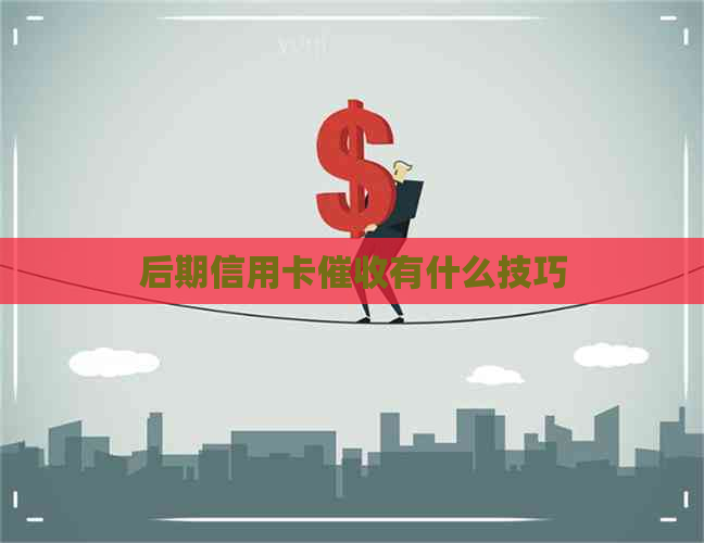 后期信用卡有什么技巧