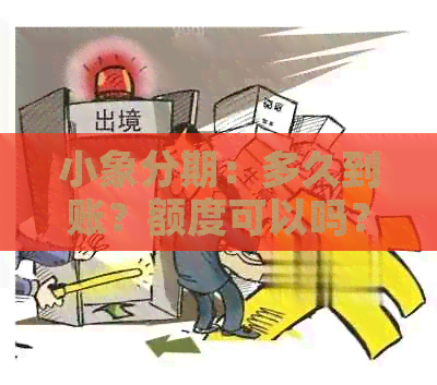 小象分期：多久到账？额度可以吗？1000额度怎么？