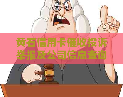 黄石信用卡投诉举报及公司信息查询