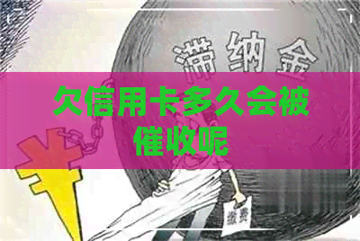 欠信用卡多久会被呢