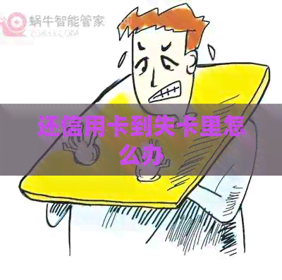 还信用卡到失卡里怎么办