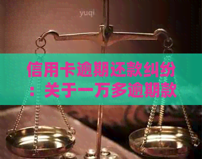 信用卡逾期还款纠纷：关于一万多逾期款项的法律诉讼解读