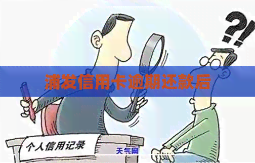 浦发信用卡逾期还款后