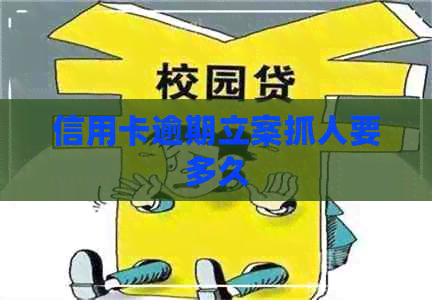 信用卡逾期立案抓人要多久