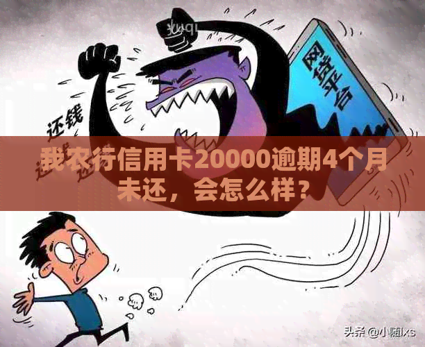 我农行信用卡20000逾期4个月未还，会怎么样？