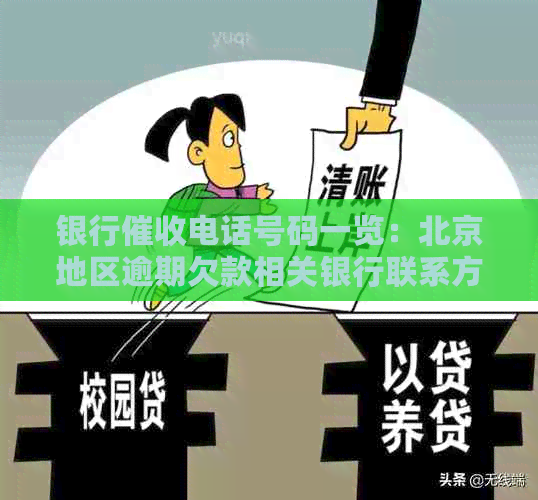 银行电话号码一览：北京地区逾期欠款相关银行联系方式