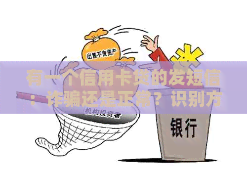 有一个信用卡贷的发短信：诈骗还是正常？识别方法在这里！