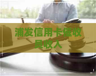 浦发信用卡员收入