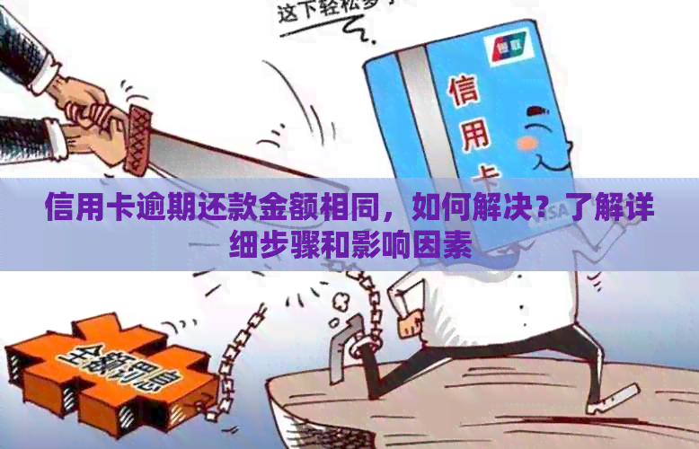 信用卡逾期还款金额相同，如何解决？了解详细步骤和影响因素