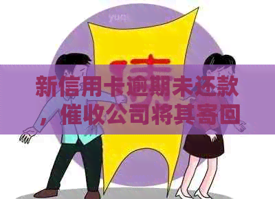 新信用卡逾期未还款，公司将其寄回老家，该如何应对？