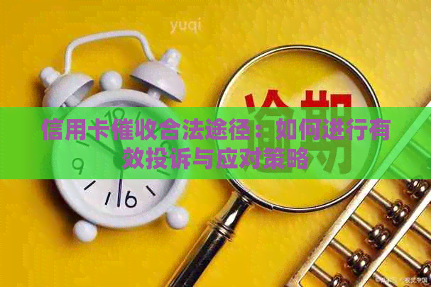 信用卡合法途径：如何进行有效投诉与应对策略