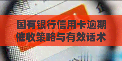 国有银行信用卡逾期策略与有效话术