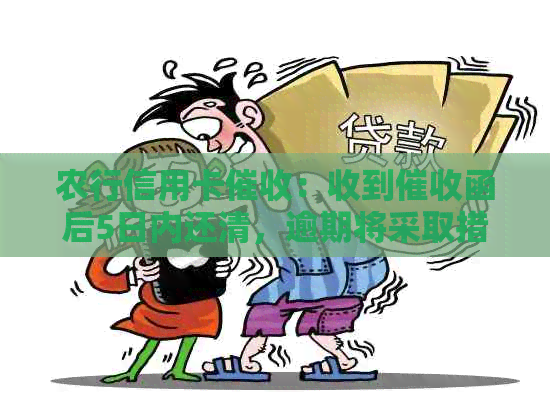 农行信用卡：收到函后5日内还清，逾期将采取措。