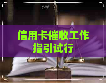 信用卡工作指引试行