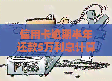 信用卡逾期半年还款5万利息计算：揭示高额债务成本