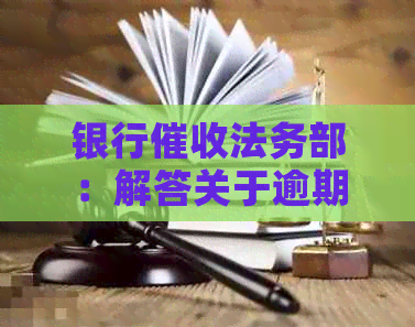 银行法务部：解答关于逾期贷款、还款策略和法律纠纷的全面指南