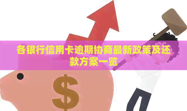各银行信用卡逾期协商最新政策及还款方案一览