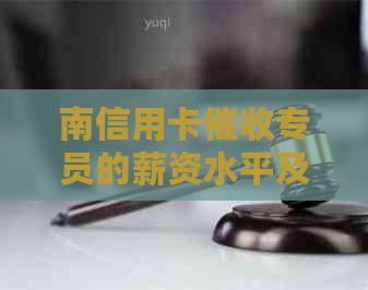南信用卡专员的薪资水平及其招聘待遇与前景探讨
