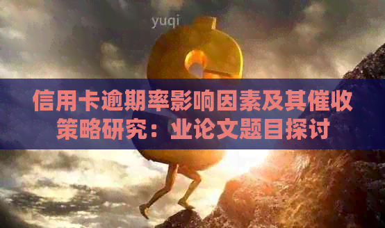 信用卡逾期率影响因素及其策略研究：业论文题目探讨