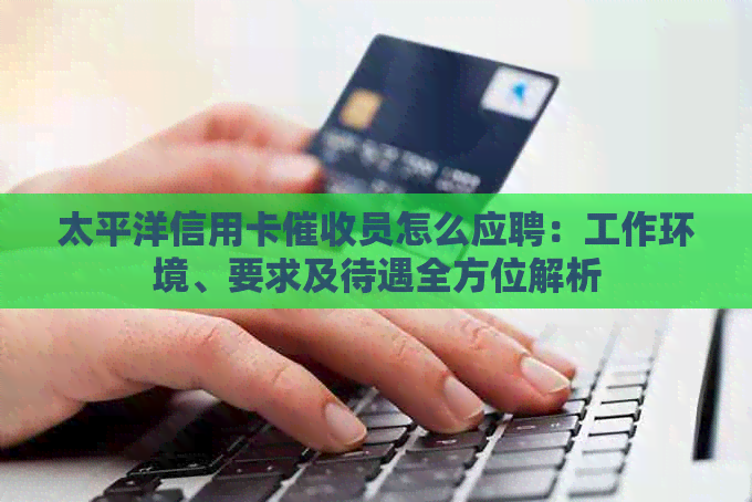 太平洋信用卡员怎么应聘：工作环境、要求及待遇全方位解析