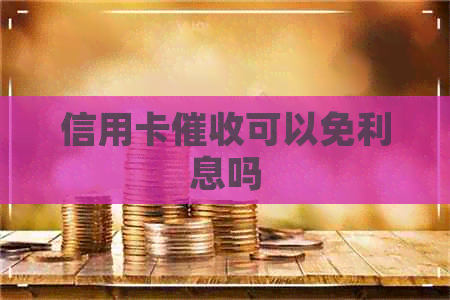 信用卡可以免利息吗