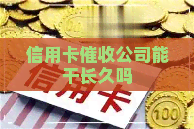 信用卡公司能干长久吗
