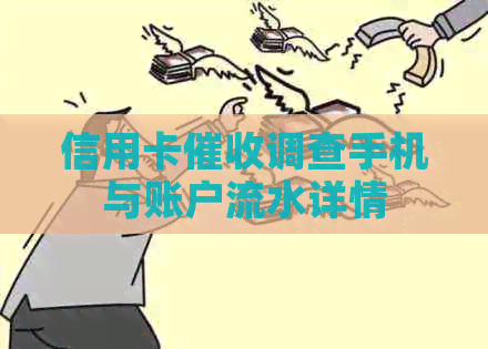 信用卡调查手机与账户流水详情