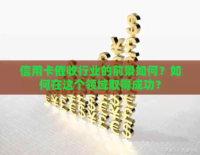 信用卡行业的前景如何？如何在这个领域取得成功？
