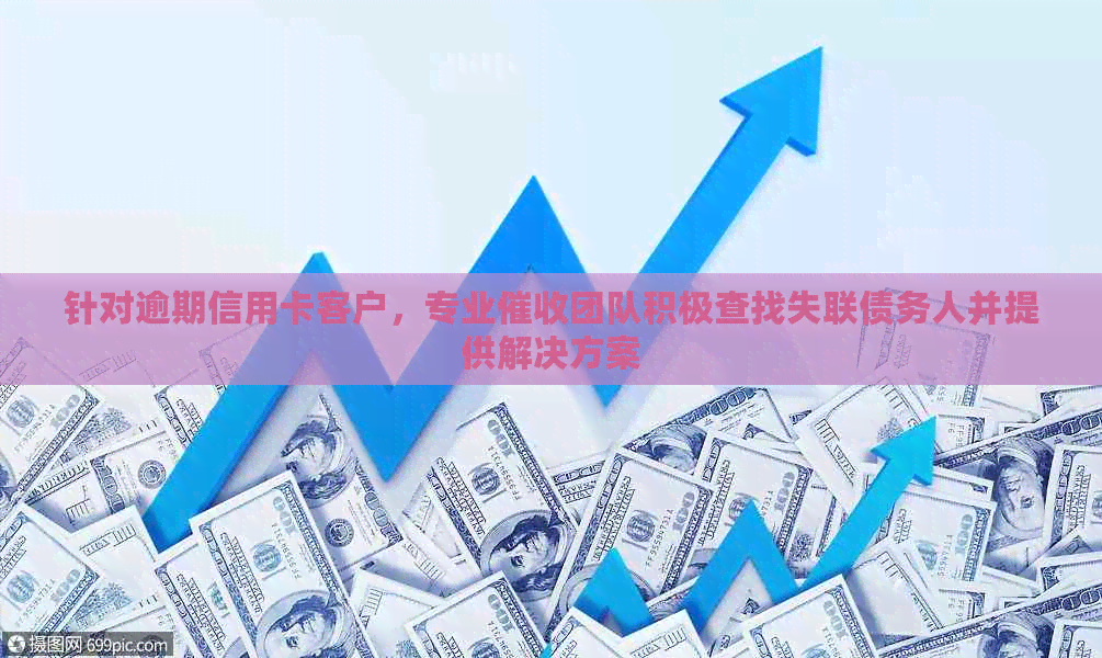 针对逾期信用卡客户，专业团队积极查找失联债务人并提供解决方案