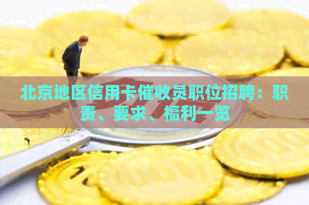 北京地区信用卡员职位招聘：职责、要求、福利一览