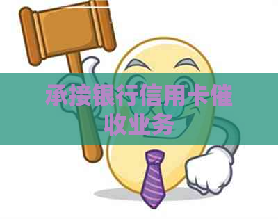 承接银行信用卡业务