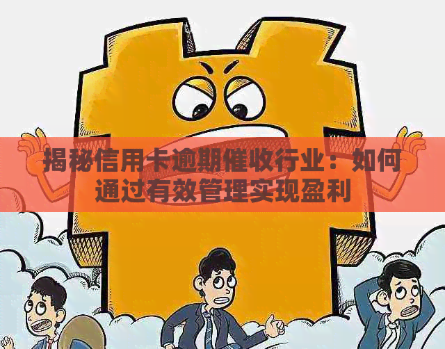 揭秘信用卡逾期行业：如何通过有效管理实现盈利