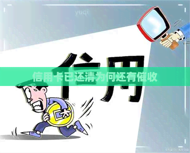 信用卡已还清为何还有